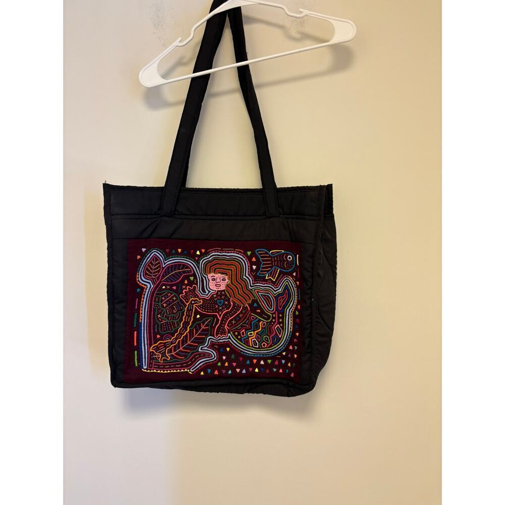 KUNA Indian Vintage Hand Sewn Embroidered Tote Bag
